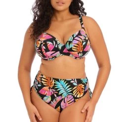 ELOMI Bas De Maillot Ajustable Taille Haute Tropical Falls 9 ELOMI Bas De Maillot Ajustable Taille Haute Tropical Falls -Freedive Soldes bas de maillot ajustable taille haute tropical falls 2