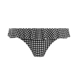 Bas De Maillot De Bain Vichy à Volants Check In -Freedive Soldes bas de maillot de bain vichy a volants check in 5