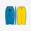 Bodyboard 100 Bleu Jaune Avec Leash Poignet -Freedive Soldes bodyboard 100 bleu jaune avec leash poignet