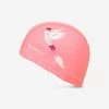 Bonnet De Bain Maille Silicone PRINT BIRD CORAIL -Freedive Soldes bonnet de bain maille silicone print bird corail