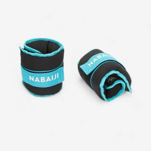 Bracelets Lestés Avec Boucle Aquagym Bleu 2*0,75 KG -Freedive Soldes bracelets lestes avec boucle aquagym bleu 2075 kg