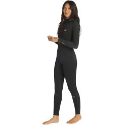 Billabong Combinaison De Surf Synergy 4/3mm- Zip Poitrine - Noir Femmes -Freedive Soldes combinaison de surf synergy 43mm zip poitrine noir femmes 2