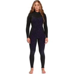 Billabong Combinaison De Surf Synergy 4/3mm- Zip Poitrine - Noir Femmes -Freedive Soldes combinaison de surf synergy 43mm zip poitrine noir femmes 3