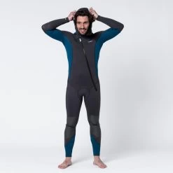 Combinaison Plongée Homme Néoprène 5mm - SCD 500 Noir Et Bleu -Freedive Soldes combinaison plongee homme neoprene 5mm scd 500 noir et bleu 1