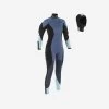 Combinaison Plongée Semi-étanche Femme Néoprène 7mm - Bleu Gris -Freedive Soldes combinaison plongee semi etanche femme neoprene 7mm bleu gris
