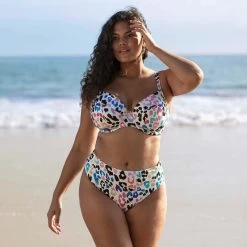 ELOMI Culotte De Bain Imprimé Léopard Party Bay -Freedive Soldes culotte de bain imprime leopard party bay 4