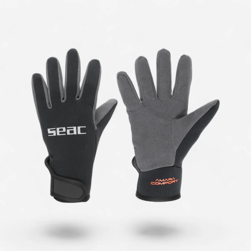 SEAC Gants De Chasse Sous-marine Amara Confort 1,5mm Avec 3 SEAC Gants De Chasse Sous-marine Amara Confort 1,5mm Avec