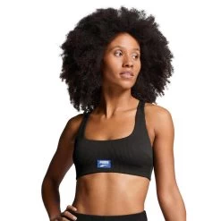 Haut De Bikini à Encolure CÎtelée Dégagée Pour Femme PUMA Noir