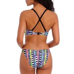 Haut De Maillot Brassière Avec Armatures Electro Rave -Freedive Soldes haut de maillot brassiere avec armatures electro rave 1