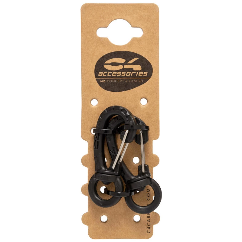 KIT 2 MOUSQUETONS NYLON PIVOTANTS C4 CARBON POUR LA CHASSE SOUS-MARINE 4 KIT 2 MOUSQUETONS NYLON PIVOTANTS C4 CARBON POUR LA CHASSE SOUS-MARINE – Image 2