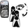 Mares Kit D'apnée Freediving PMT Palmes Masque Tuba Adulte X One Noir Blanc -Freedive Soldes kit dapnee freediving pmt palmes masque tuba adulte x one noir blanc