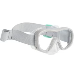 Kit De Snorkeling Enfant Palmes Masque Tuba SNK 500 Bleu Gris Menthe Pastel -Freedive Soldes kit de snorkeling enfant palmes masque tuba snk 500 bleu gris menthe pastel 1