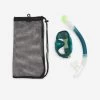 Kit De Snorkeling Masque 100 COMFORT Tuba DRYTOP Adulte Vert Avec Sac 1 Kit De Snorkeling Masque 100 COMFORT Tuba DRYTOP Adulte Vert Avec Sac -Freedive Soldes kit de snorkeling masque 100 comfort tuba drytop adulte vert avec sac