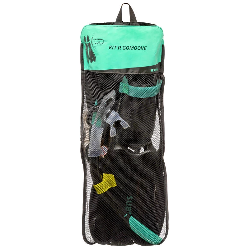 Kit De Snorkeling R'Gomoove Adulte Noir Vert 12 Kit De Snorkeling R'Gomoove Adulte Noir Vert â Image 10