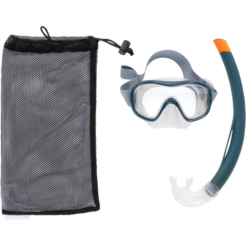 Kit Plongée Masque Et Tuba Snorkeling SNK 500 Adulte Et Enfant Gris 3 Kit Plongée Masque Et Tuba Snorkeling SNK 500 Adulte Et Enfant Gris