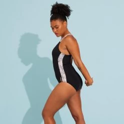 Maillot De Bain 1 Pièce Aquagym-Aquabike Femme Sofi Daph Noir -Freedive Soldes maillot de bain 1 piece aquagym aquabike femme sofi daph noir 3