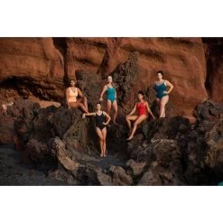 Maillot De Bain 1 Pièce Aquagym Femme Ines Rouge -Freedive Soldes maillot de bain 1 piece aquagym femme ines rouge 2