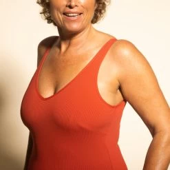 Maillot De Bain 1 Pièce Aquagym Femme Ines Rouge -Freedive Soldes maillot de bain 1 piece aquagym femme ines rouge 6