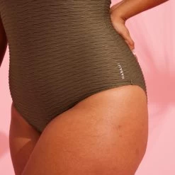 Maillot De Bain 1 Pièce Aquagym Femme Romi Salento Kaki -Freedive Soldes maillot de bain 1 piece aquagym femme romi salento kaki 6