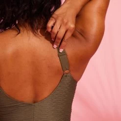 Maillot De Bain 1 Pièce Aquagym Femme Romi Salento Kaki -Freedive Soldes maillot de bain 1 piece aquagym femme romi salento kaki 8