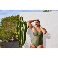 Maillot De Bain 1 Pièce Aquagym Femme Romi Salento Kaki -Freedive Soldes maillot de bain 1 piece aquagym femme romi salento kaki 9