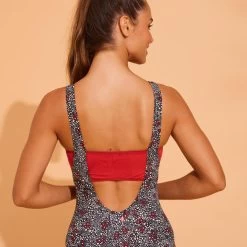 Maillot De Bain 1 Pièce Aquagym Femme Zoey Daisy Noir -Freedive Soldes maillot de bain 1 piece aquagym femme zoey daisy noir 8