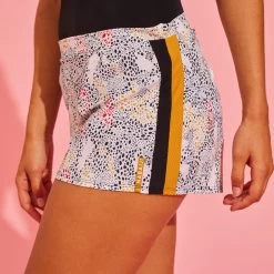 Maillot De Bain 1 Pièce Short Loose Aquafitness Femme Sofi Noir Daph Blanc -Freedive Soldes maillot de bain 1 piece short loose aquafitness femme sofi noir daph blanc 5