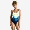 Maillot De Bain De Natation Femme 1 Pièce Lila Sharp Marine -Freedive Soldes maillot de bain de natation femme 1 piece lila sharp marine