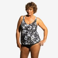 Maillot De Bain Tankini Aquagym Femme Lily Boo Noir
