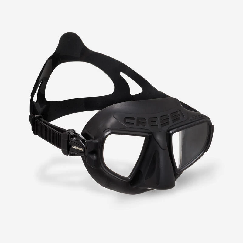 MASQUE DE CHASSE SOUS MARINE ET APNEE ATOM CRESSI NOIR 3 MASQUE DE CHASSE SOUS MARINE ET APNEE ATOM CRESSI NOIR