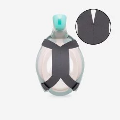 Masque Easybreath+ De Surface Valve Acoustique Adulte - 540 Kaki Clair Rose -Freedive Soldes masque easybreath de surface valve acoustique adulte 540 kaki clair rose 3
