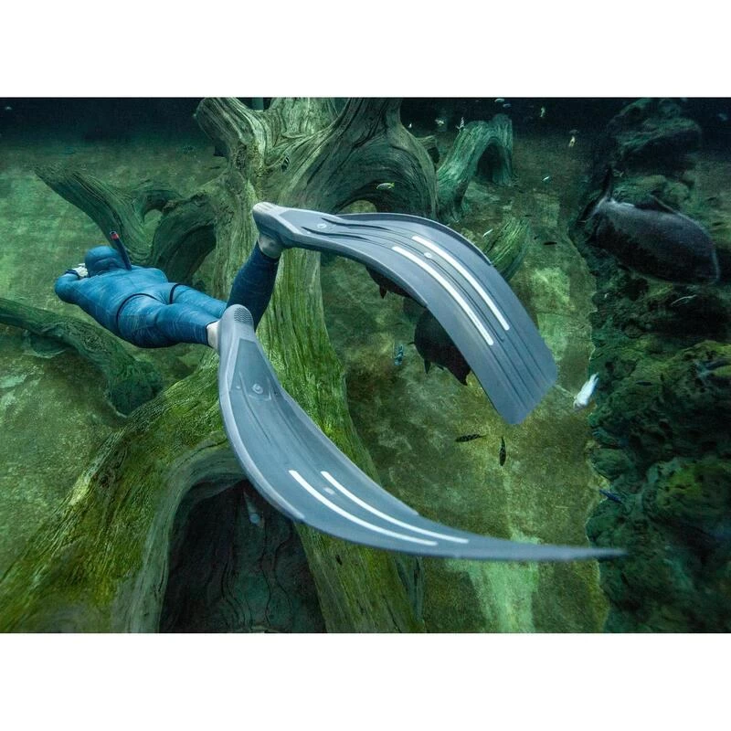 Palmes Apnée Freediving FRD 500 Gris Tempête 4 Palmes Apnée Freediving FRD 500 Gris Tempête – Image 2