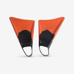Palmes Bodyboard RIP Asymétriques Orange Noir -Freedive Soldes palmes bodyboard rip asymetriques orange noir 1
