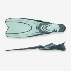 Palmes Plongée - FF 100 REACT Marbre Khaki -Freedive Soldes palmes plongee ff 100 react marbre khaki 2