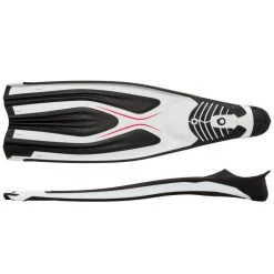 Palmes Plongée - FF 500 Power Blanc Noir -Freedive Soldes palmes plongee ff 500 power blanc noir 3