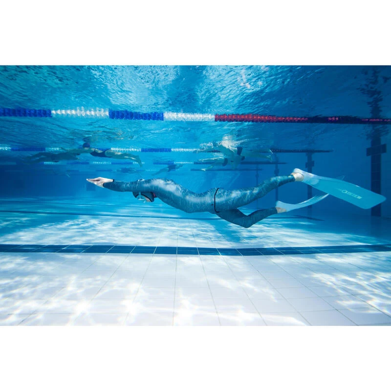 Pantalon De Combinaison D'apnée Freediving Néoprène 3mm FRD900 Gris Vert 4 Pantalon De Combinaison D'apnée Freediving Néoprène 3mm FRD900 Gris Vert – Image 2