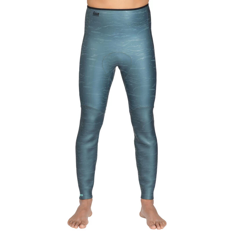 Pantalon De Combinaison D'apnée Freediving Néoprène 3mm FRD900 Gris Vert 5 Pantalon De Combinaison D'apnée Freediving Néoprène 3mm FRD900 Gris Vert – Image 3