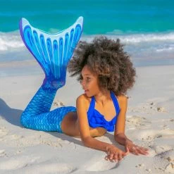 Queue De Sirène - Fin Fun - Bleue Complète Junior -Freedive Soldes queue de sirene fin fun bleue complete junior 2