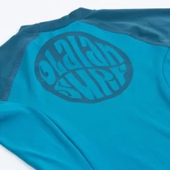 Tee Shirt Anti Uv Manches Courtes Garçon - 500 Surf Bleu -Freedive Soldes tee shirt anti uv manches courtes garcon 500 surf bleu 2