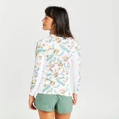 Tee Shirt Anti Uv Manches Longues Femme - 500 Belly Blanc 11 Tee Shirt Anti Uv Manches Longues Femme - 500 Belly Blanc -Freedive Soldes tee shirt anti uv manches longues femme 500 belly blanc 3