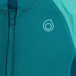 Top Anti UV Manches Longues Enfant Néoprène 1.5mm - Turquoise -Freedive Soldes top anti uv manches longues enfant neoprene 15mm turquoise 1