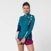 Top Anti UV Manches Longues Femme Néoprène 1.5mm - Bleu -Freedive Soldes top anti uv manches longues femme neoprene 15mm bleu