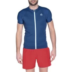 Top De Snorkeling 1,5mm SNK 100 Homme Bleu Foncé -Freedive Soldes top de snorkeling 15mm snk 100 homme bleu fonce 2