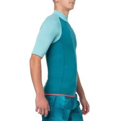 Top Néoprène 100 Manches Courtes Homme Turquoise -Freedive Soldes top neoprene 100 manches courtes homme turquoise 3