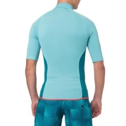 Top Néoprène 100 Manches Courtes Homme Turquoise -Freedive Soldes top neoprene 100 manches courtes homme turquoise 4
