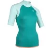 Top Thermique Néoprène 100 Manches Courtes Femme Turquoise -Freedive Soldes top thermique neoprene 100 manches courtes femme turquoise