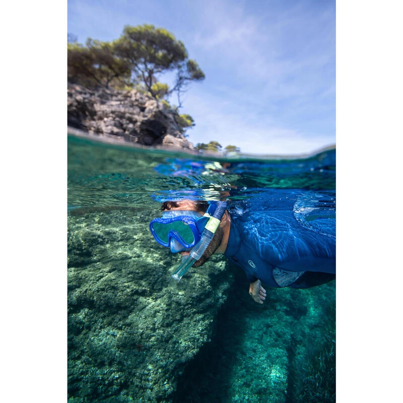 Tuba Plongée Avec Soupape - 100 Gris 4 Tuba Plongée Avec Soupape - 100 Gris – Image 2