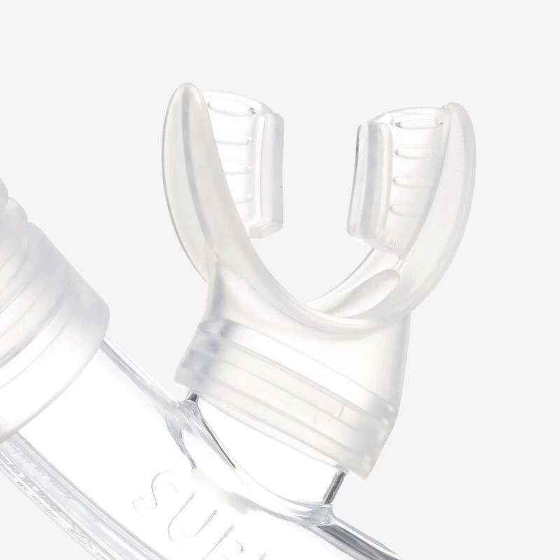 Tuba Plongée Avec Soupape - 100 Kaki 7 Tuba Plongée Avec Soupape - 100 Kaki – Image 5