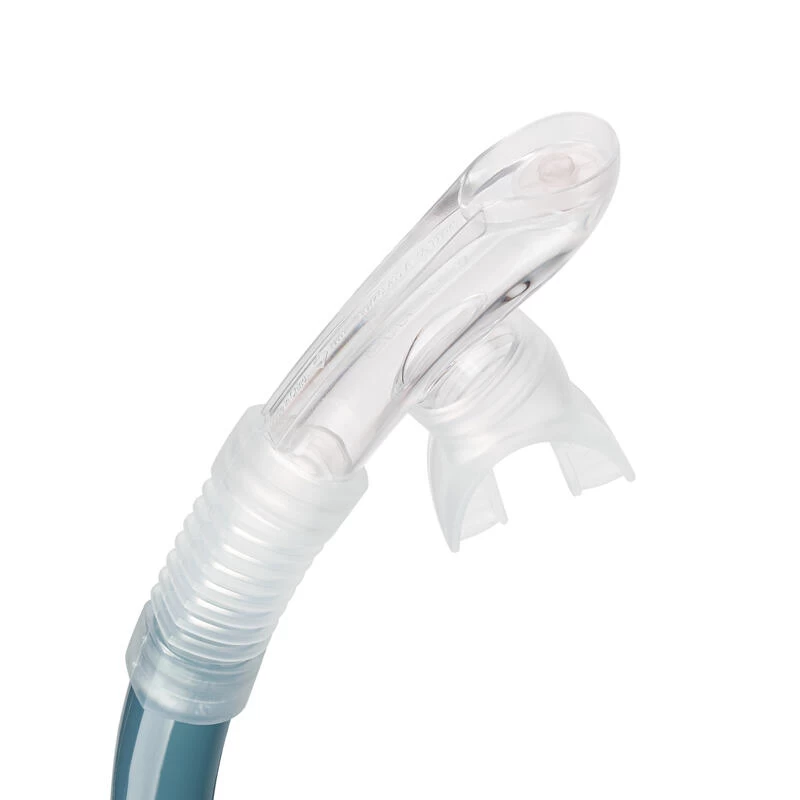 Tuba Plongée Sec Avec Soupape Système Drytop - 100 Dry Top Bleu Gris 7 Tuba Plongée Sec Avec Soupape Système Drytop - 100 Dry Top Bleu Gris – Image 5