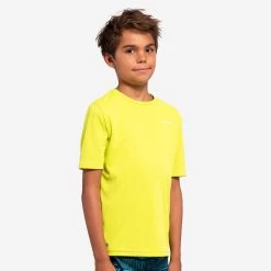 Water Tee Shirt Anti UV Manche Courte Junior Vert